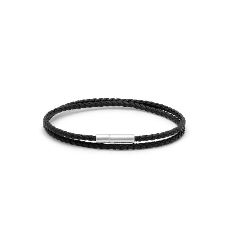 GIANNI DOUBLE TOUR BRACELET > BLACK