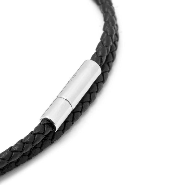 Gianni Double Tour Bracelet > Black