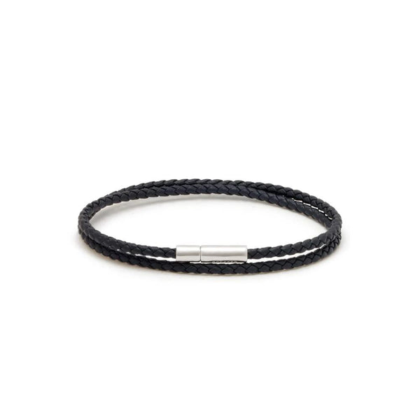 Gianni Double Tour Bracelet > Navy Blue