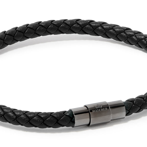 SERGIO BRACELET > BLACK ON GUNMETAL CLASP