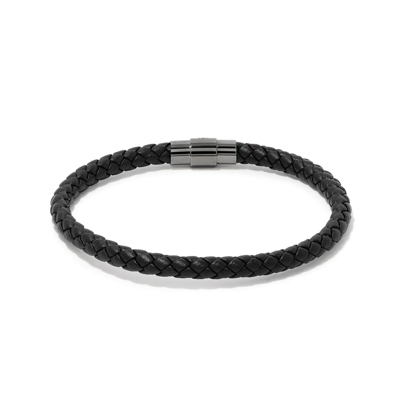 SERGIO BRACELET > BLACK ON GUNMETAL CLASP