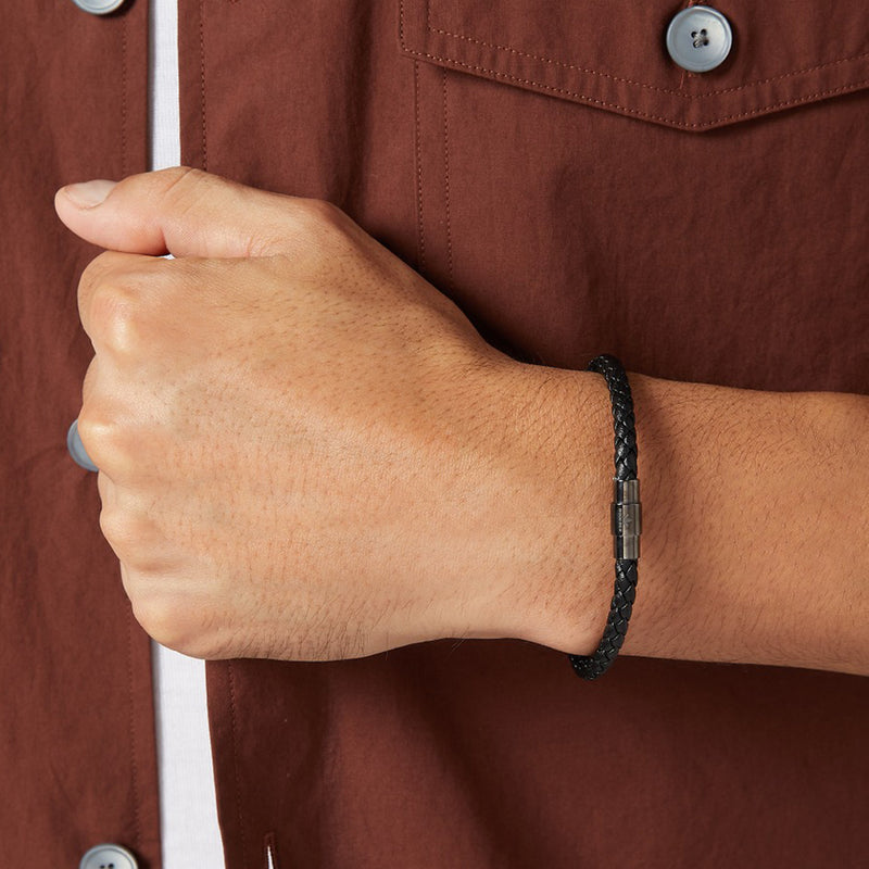 Sergio Bracelet > Black On Gunmetal Clasp