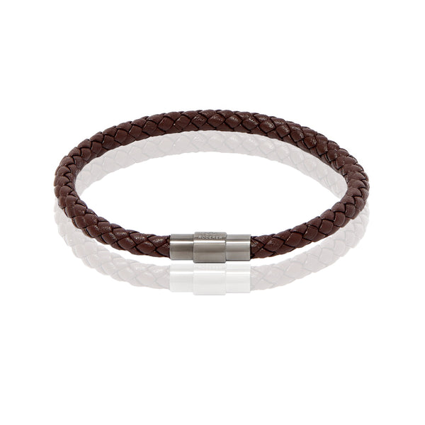 SERGIO BRACELET > BROWN ON GUNMETAL CLASP