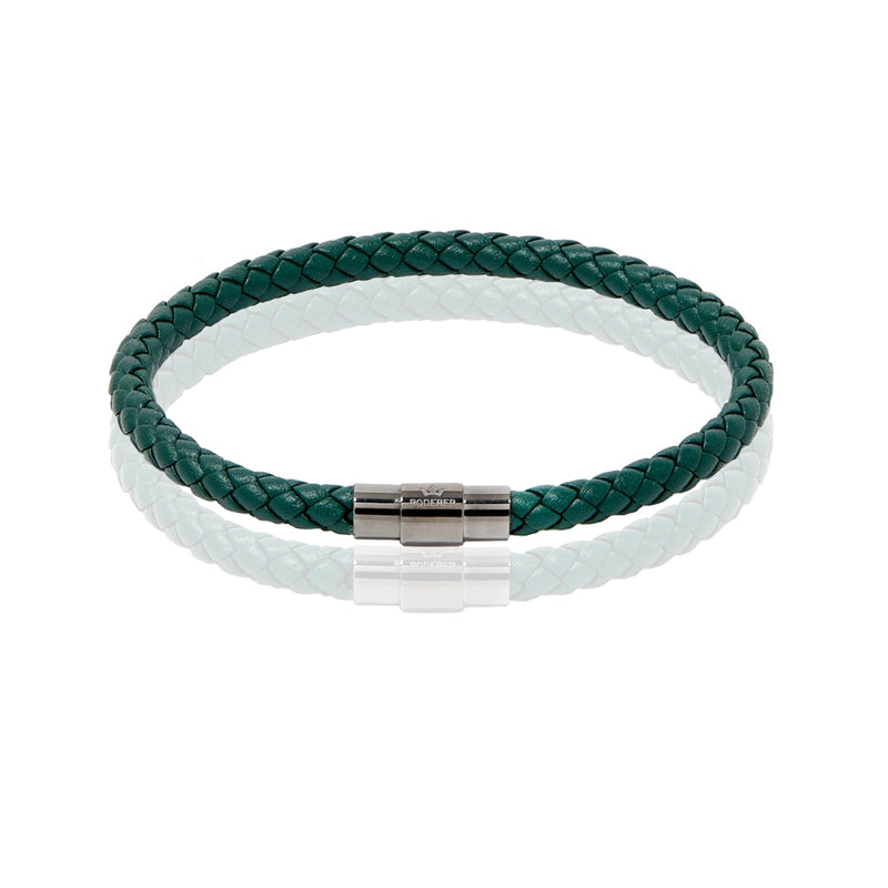 SERGIO BRACELET > GREEN ON GUNMETAL CLASP