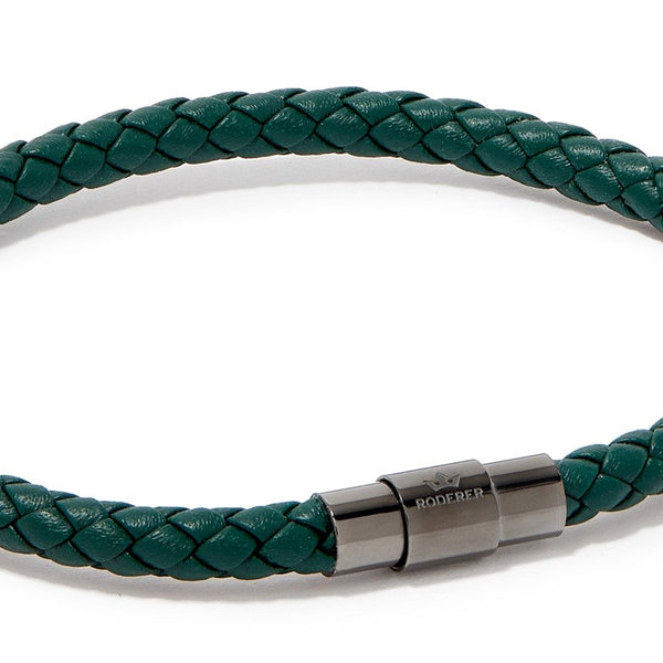 SERGIO BRACELET > GREEN ON GUNMETAL CLASP