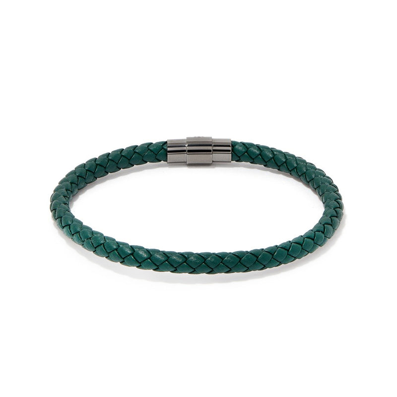 SERGIO BRACELET > GREEN ON GUNMETAL CLASP