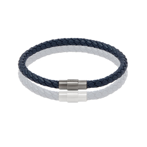 SERGIO BRACELET > NAVY BLUE ON GUNMETAL CLASP