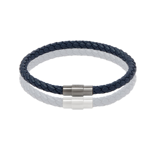 TATEOSSIAN, Oxidise Stainless Steel Clasp Leather Bracelet