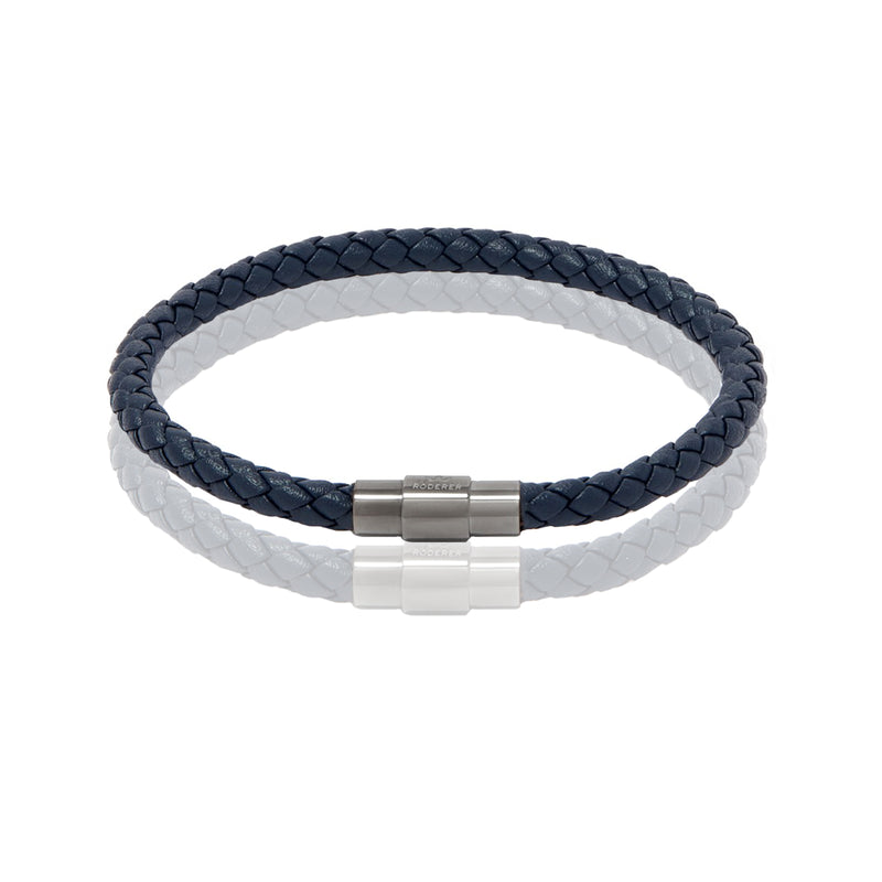 Sergio Bracelet > Navy Blue On Gunmetal Clasp