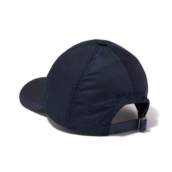 STELLAR NYLON BASEBALL CAP > EMBROIDERED LOGO NAVY BLUE