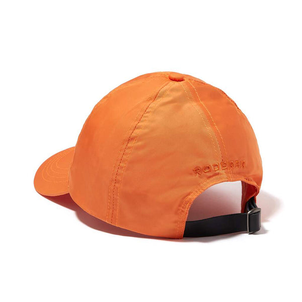 STELLAR NYLON BASEBALL CAP > EMBROIDERED LOGO ORANGE