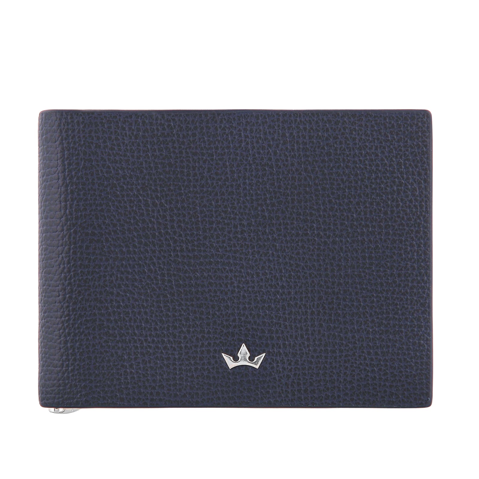 Trophy 6cc Money Clip Bifold > Italian Leather Navy Blue