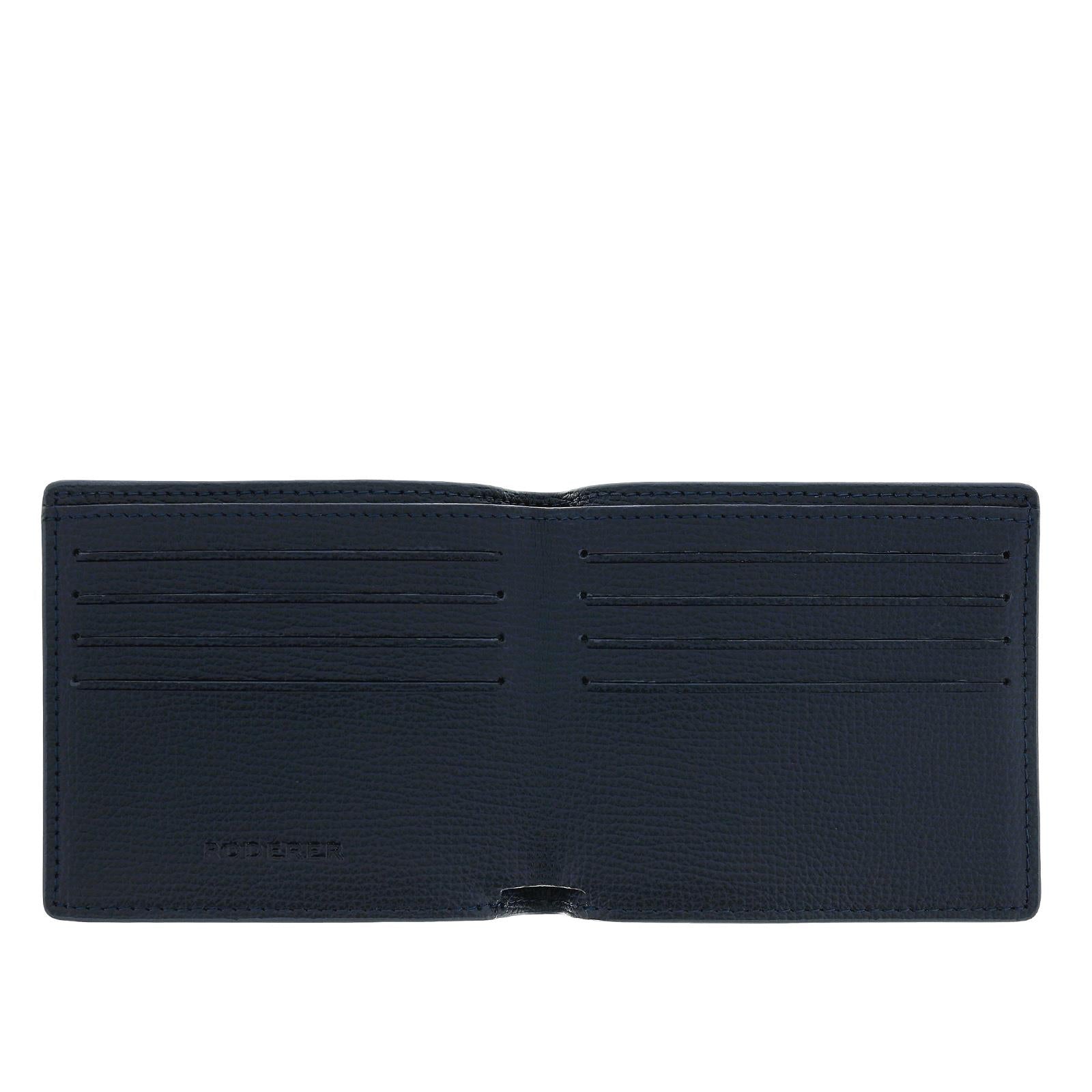 Trophy 8cc Bifold > Italian Leather Navy Blue