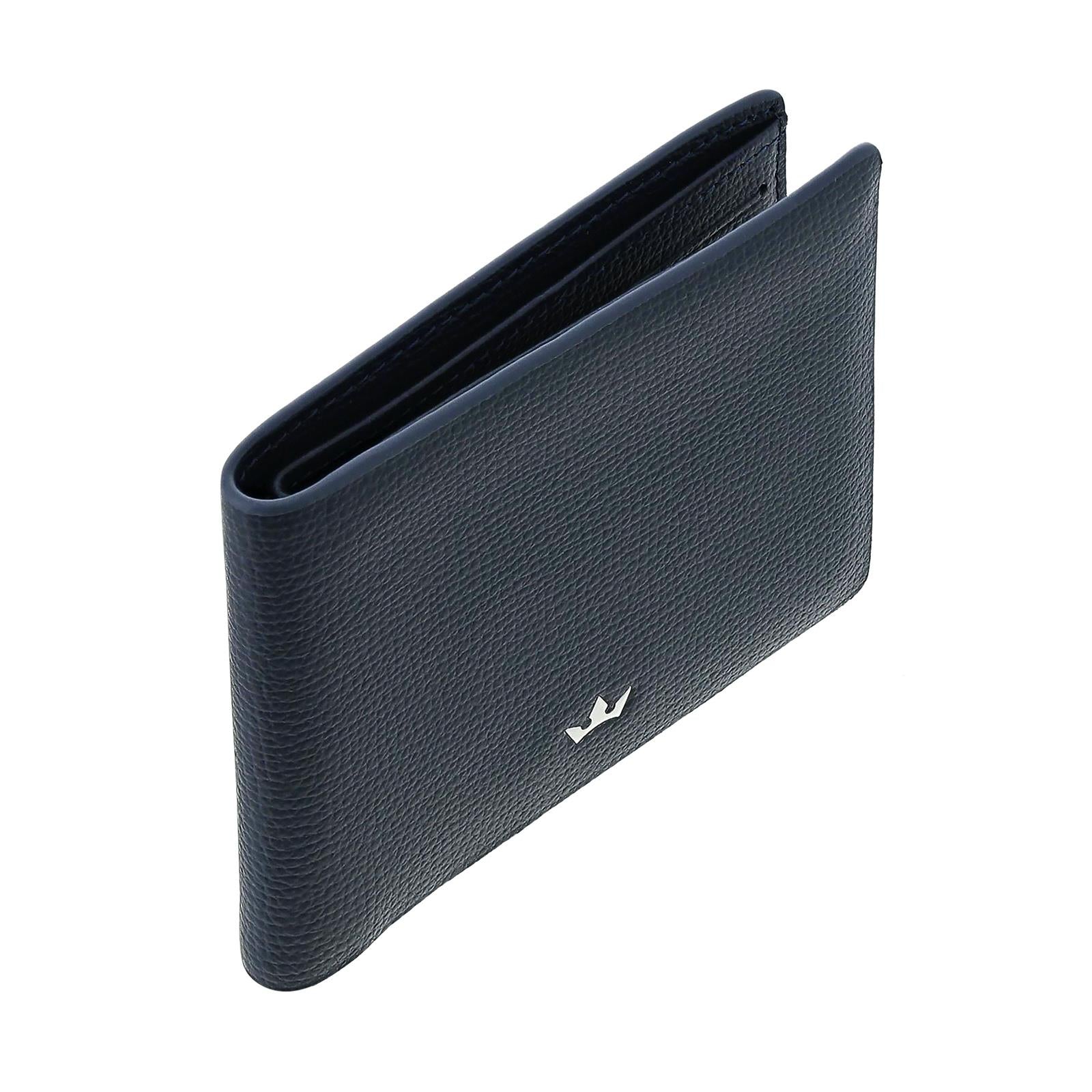 Trophy 8cc Bifold > Italian Leather Navy Blue
